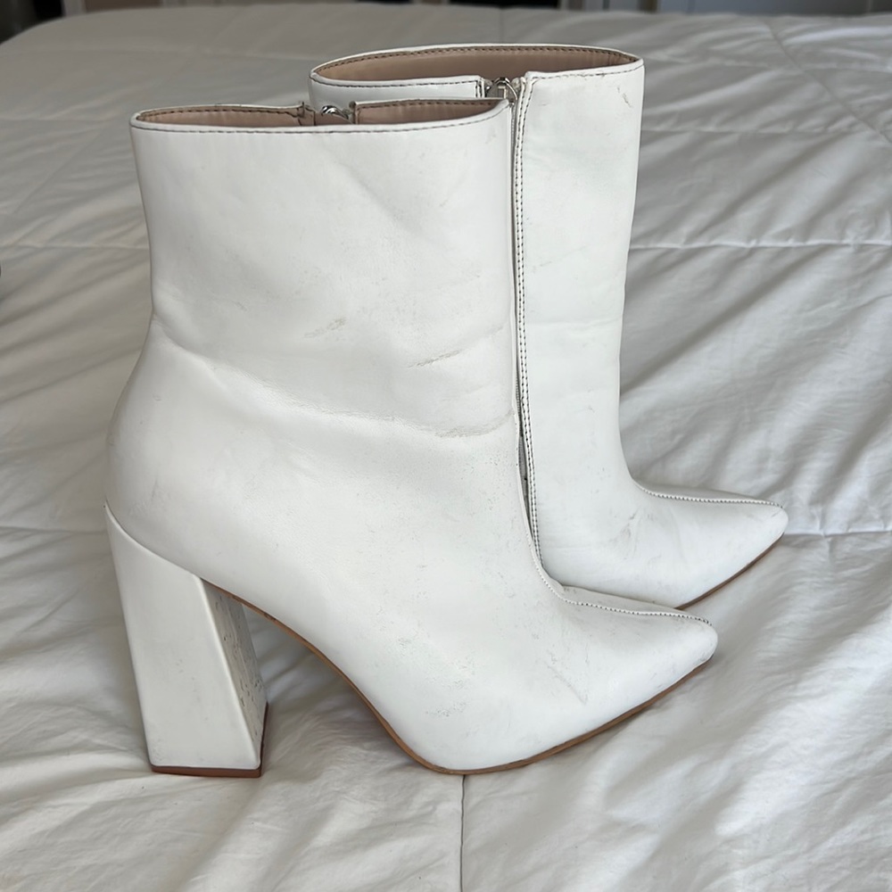 Boohoo Flared Heel sock boot